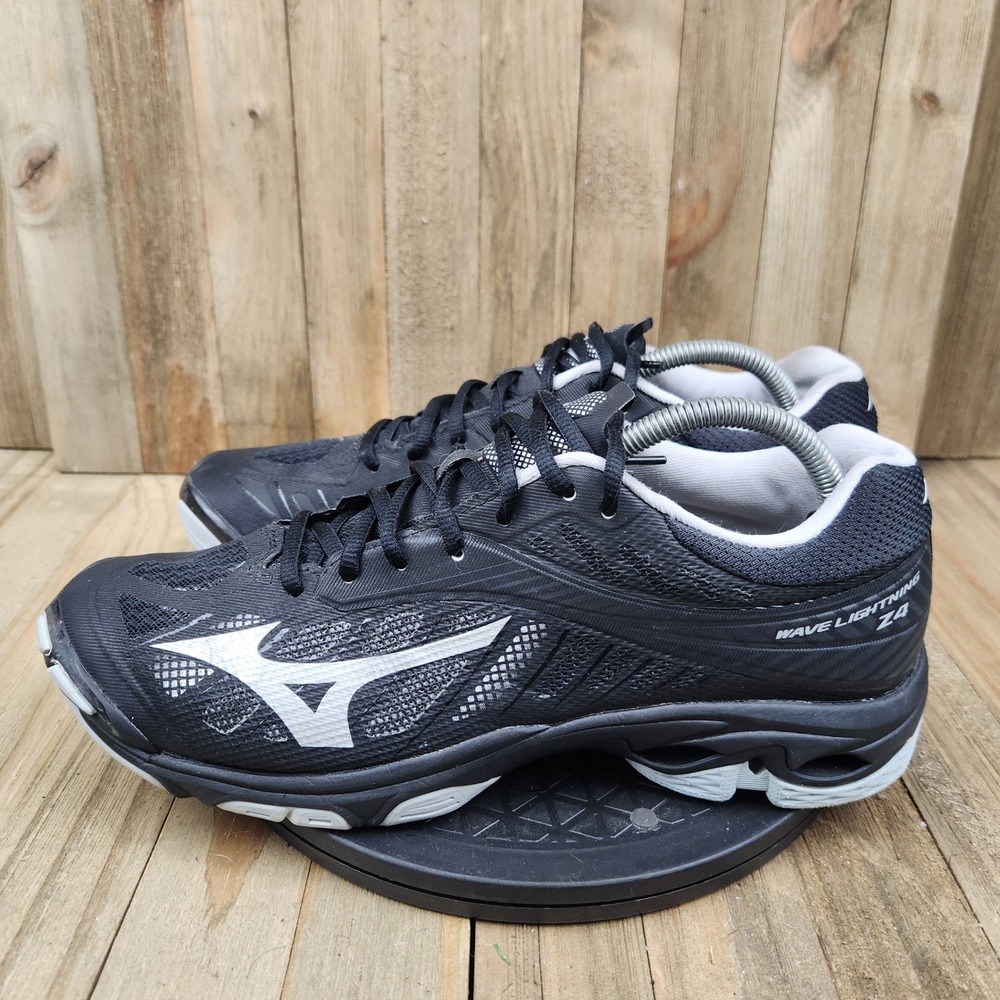 Mizuno Wave Lightning Z4 Volleyball Shoes Womens 11 Black Silver V1GC180003
